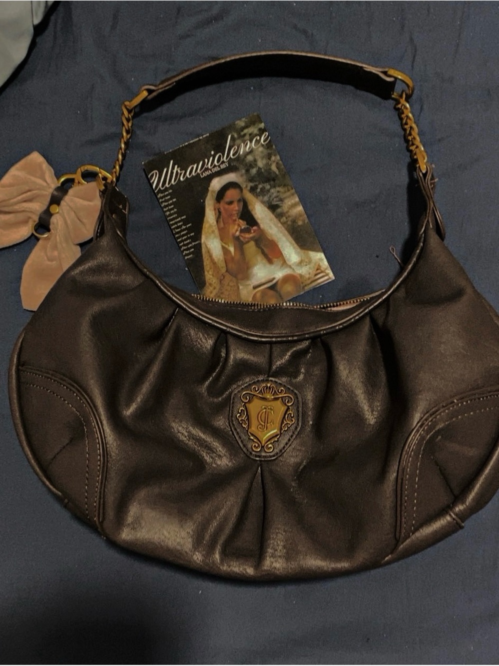 Vintage Juicy Courure - Brown Leather Shoulder Bag